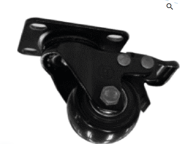 RUEDA POLIVINIL 3 NEGRA C SOPORTE 100 KG